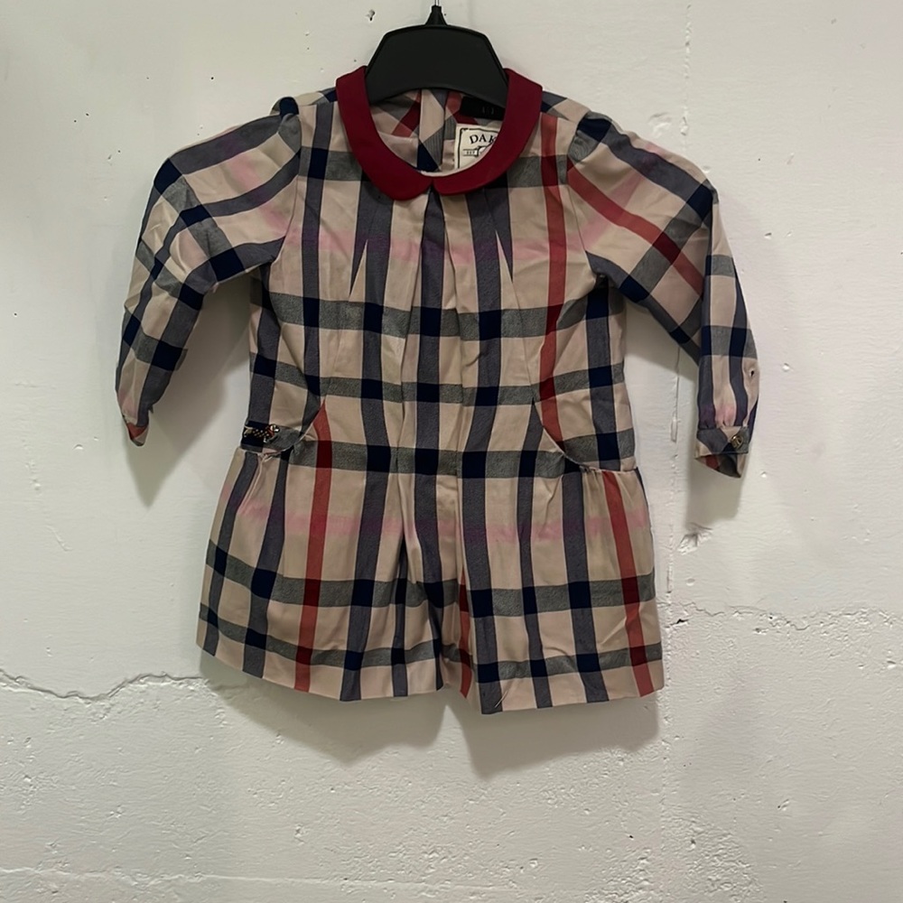 Plaid dress, size 3
